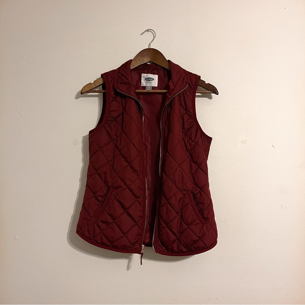 Old Navy Maroon Winter Vest